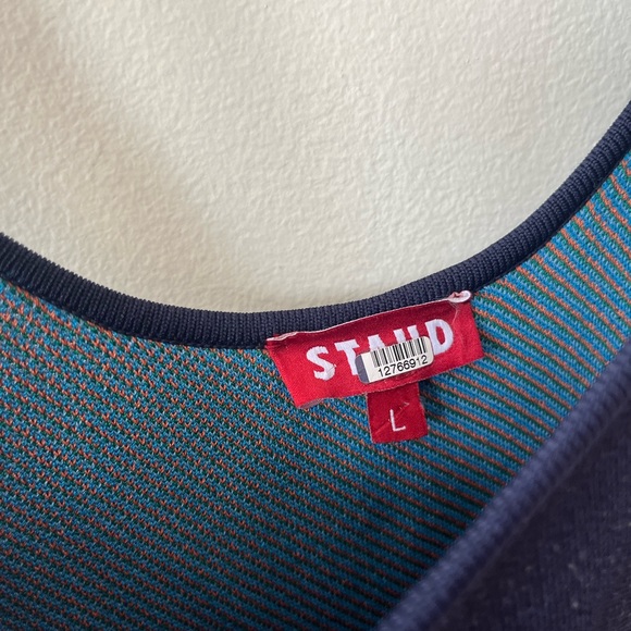 STAUD Colorblock Midi Dress - Multicolor - Picture 5 of 8